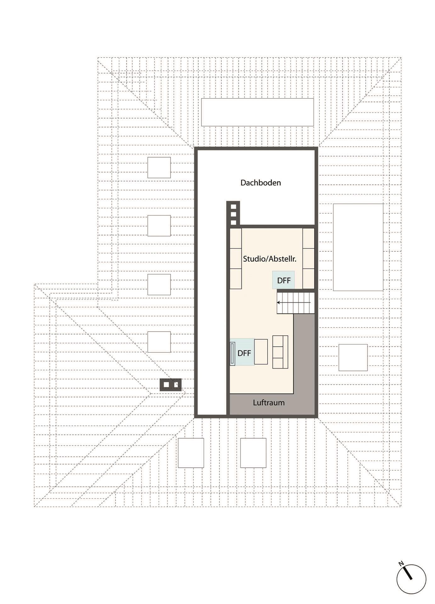 Grundriss-Skizze 2. Dachgeschoss