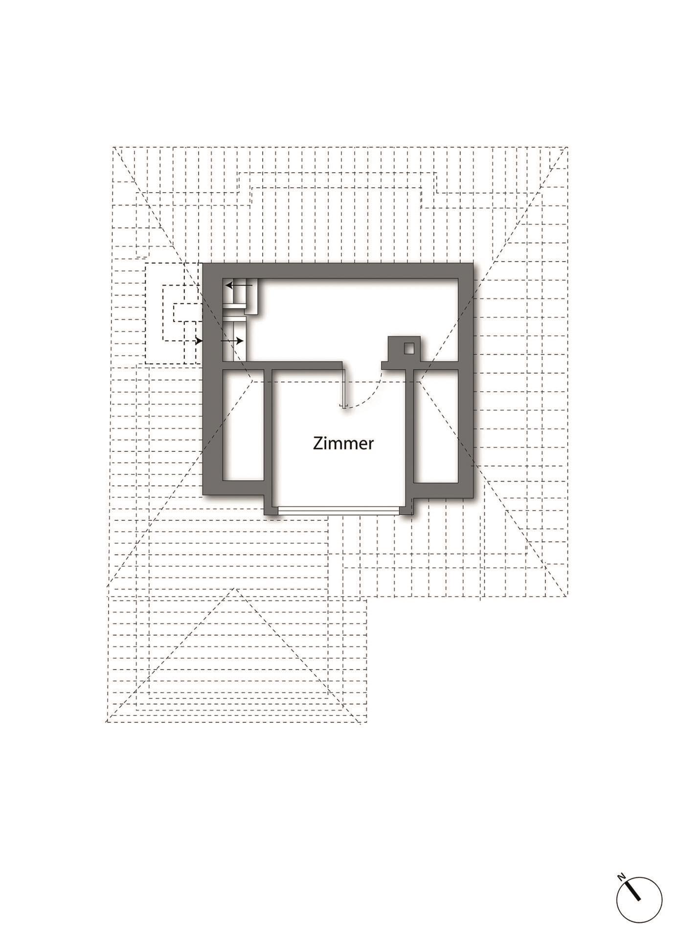Grundriss-Skizze Dachgeschoss