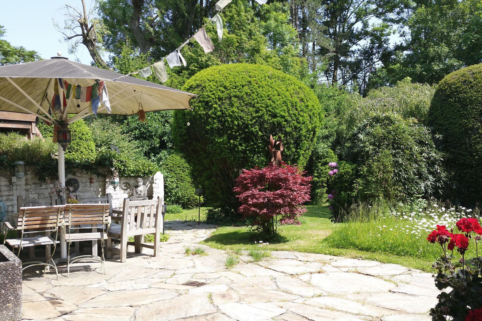 Terrasse und Garten