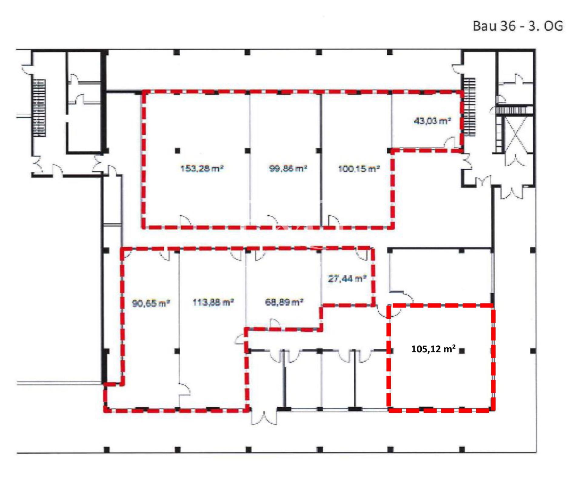 Bau 36 - 3. Obergeschoss