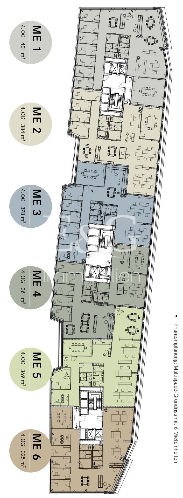 Gebäude 3 - 4. Obergeschoss