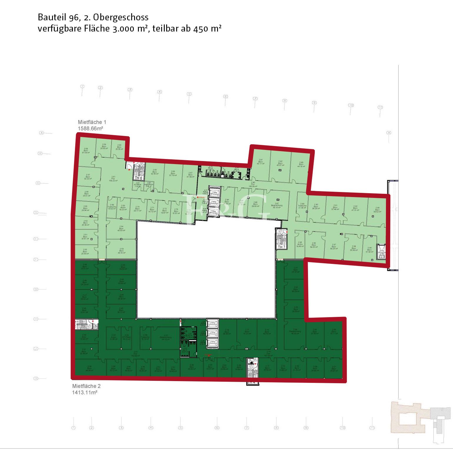 Bauteil 96, 2. OG 