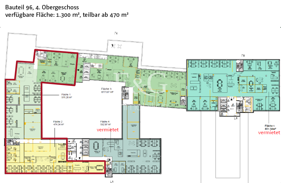 Bauteil 96, 4. Obergeschoss