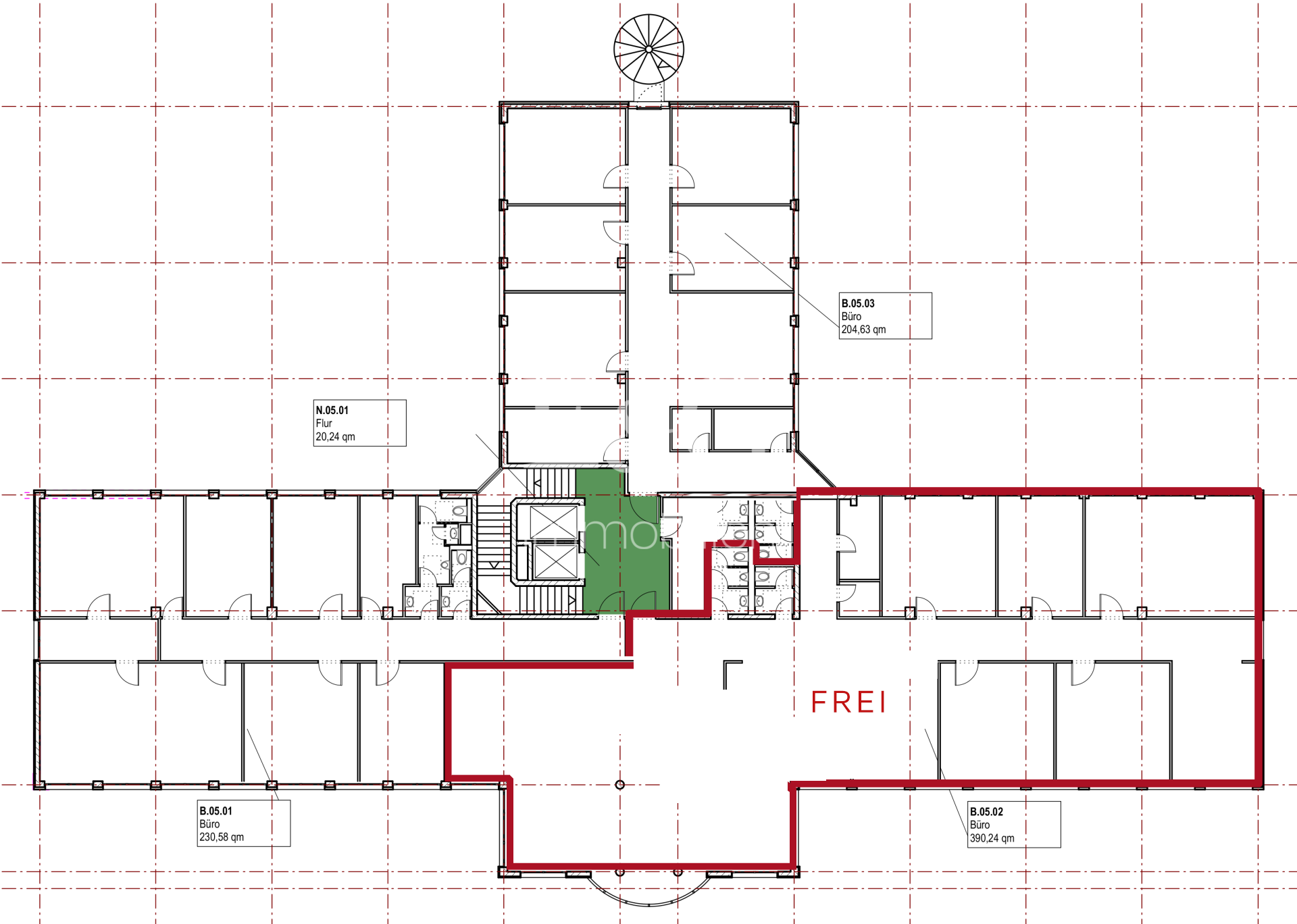 5. Obergeschoss 409 m²