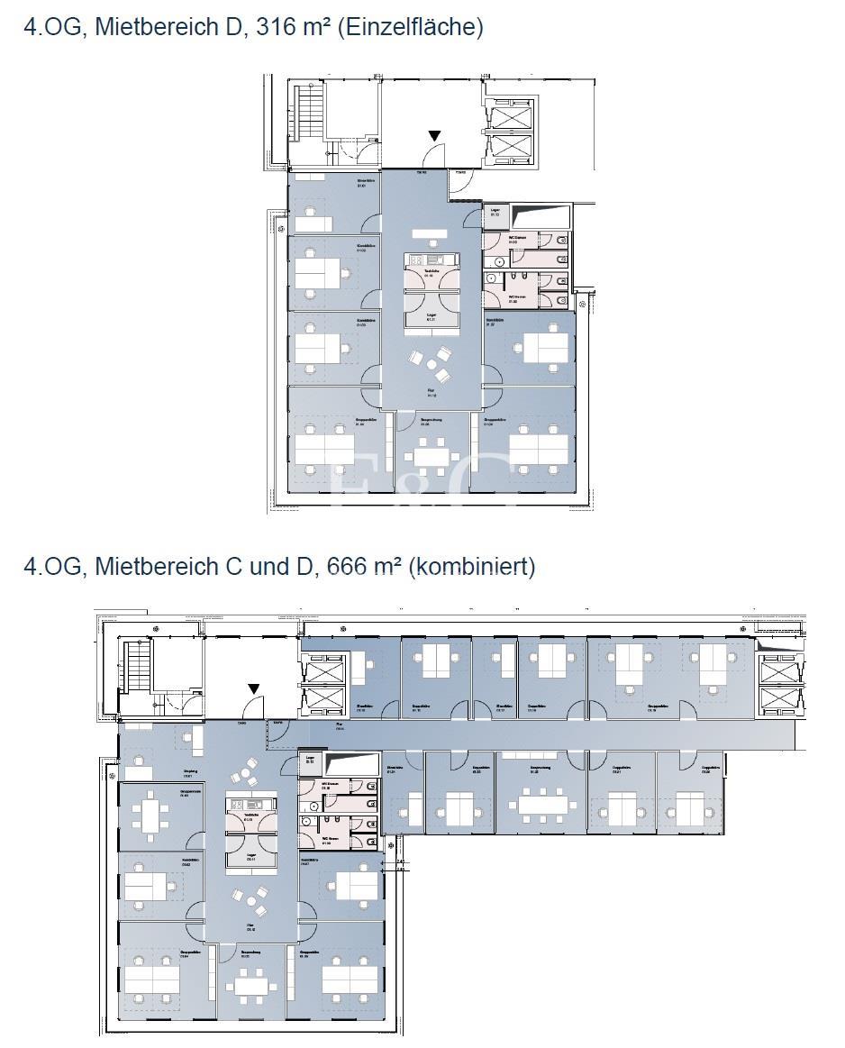 4. Obergeschoss D, C