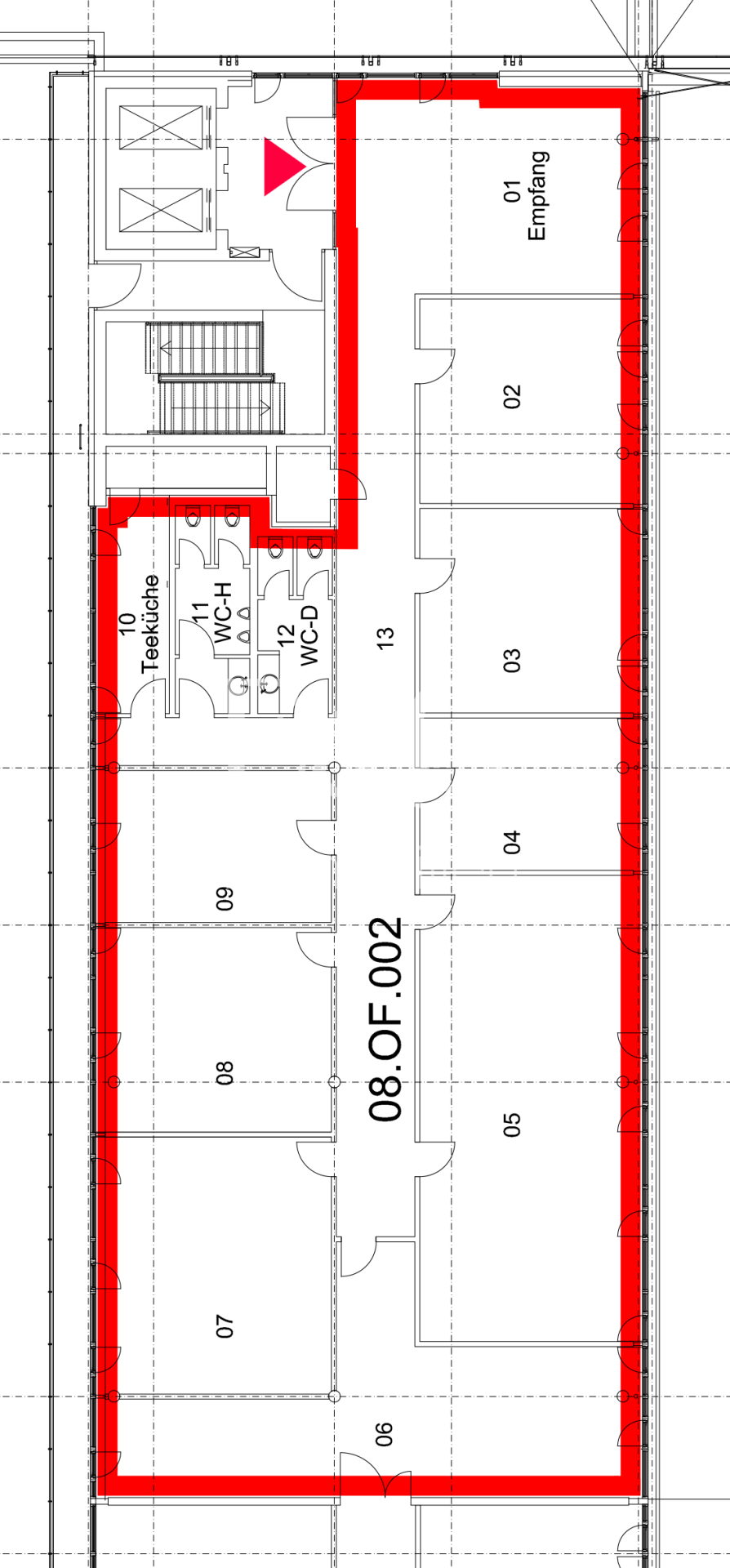 8. OG 471,37 m² Bolzstraße 3