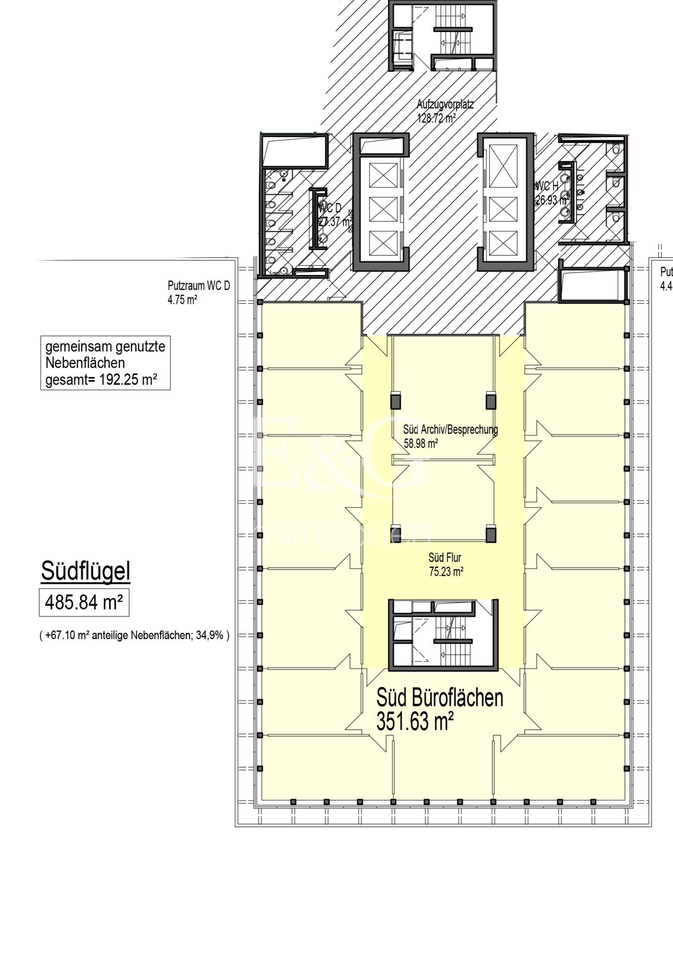 8. Obergeschoss Süd-Flügel