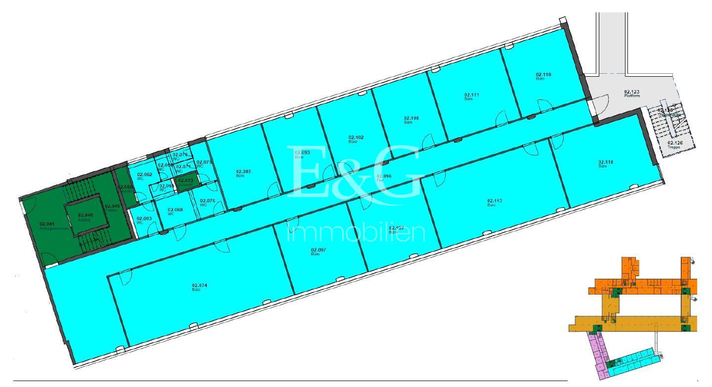 2. Obergeschoss 524 m²