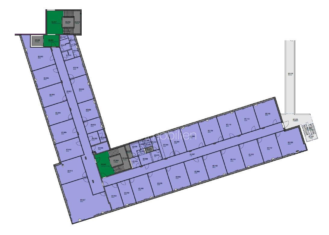 5. Obergeschoss 953 m²