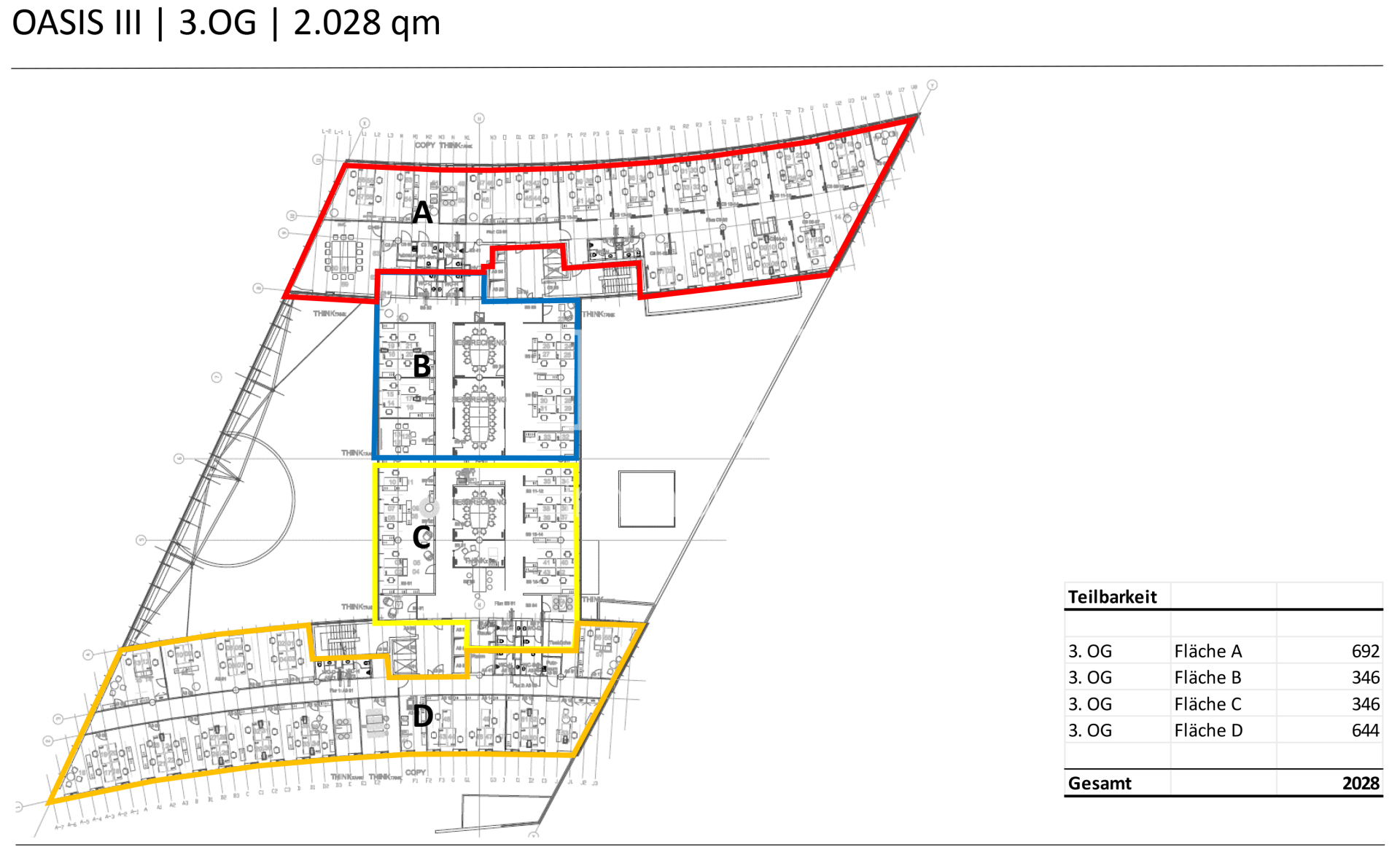 3. OG ca. 2.028 m²