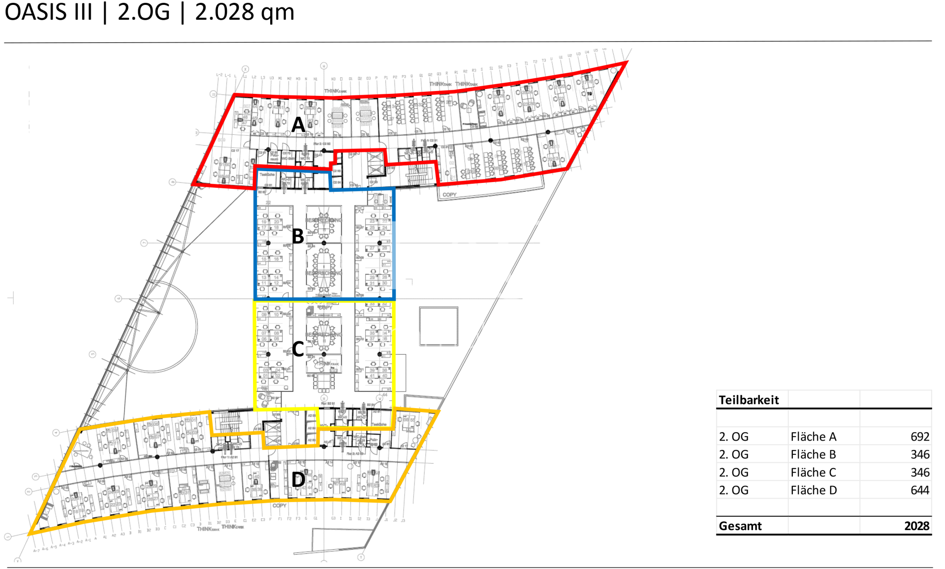 2. OG ca. 2.028 m²