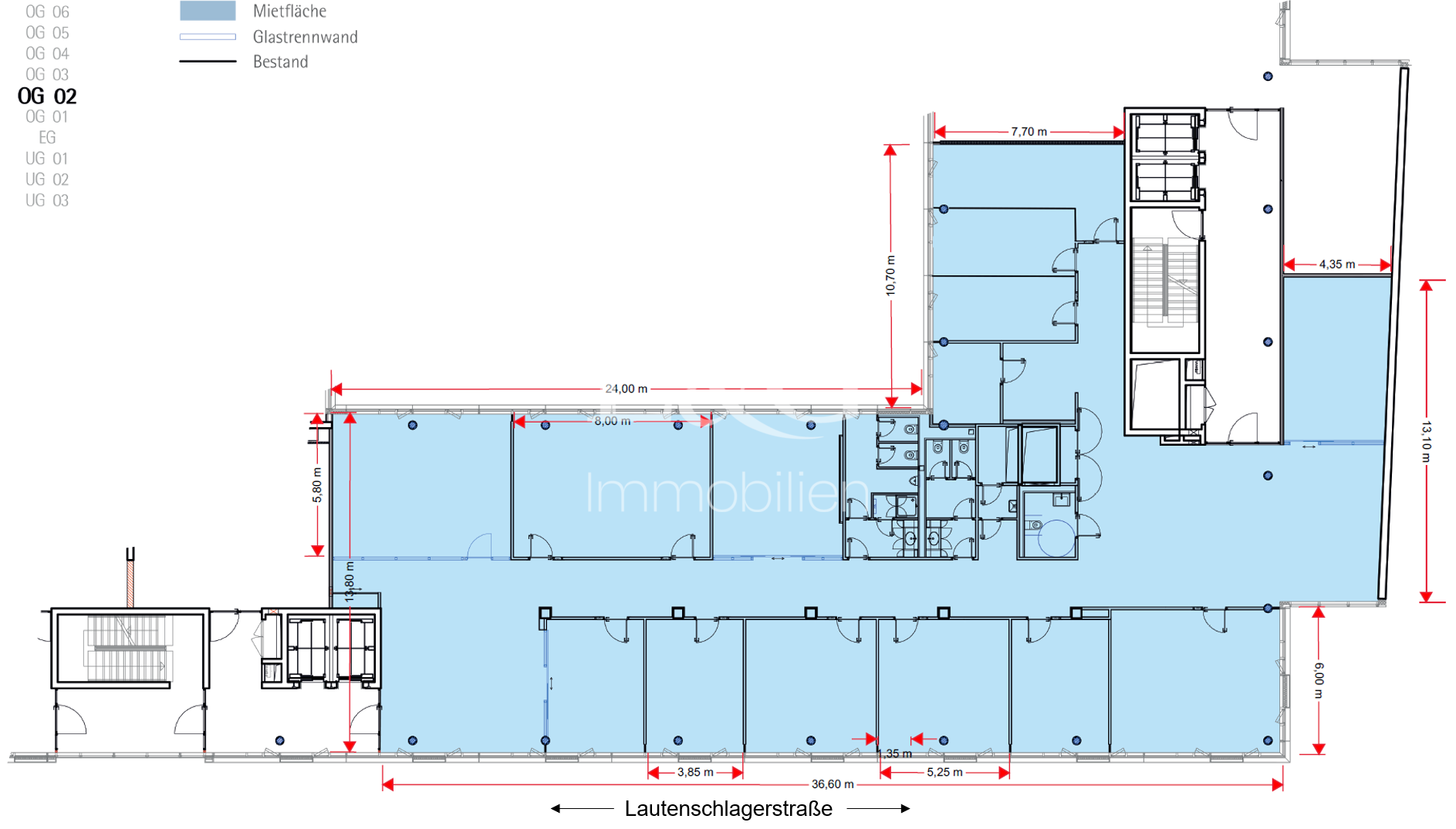 2. Obergeschoss_696 m²